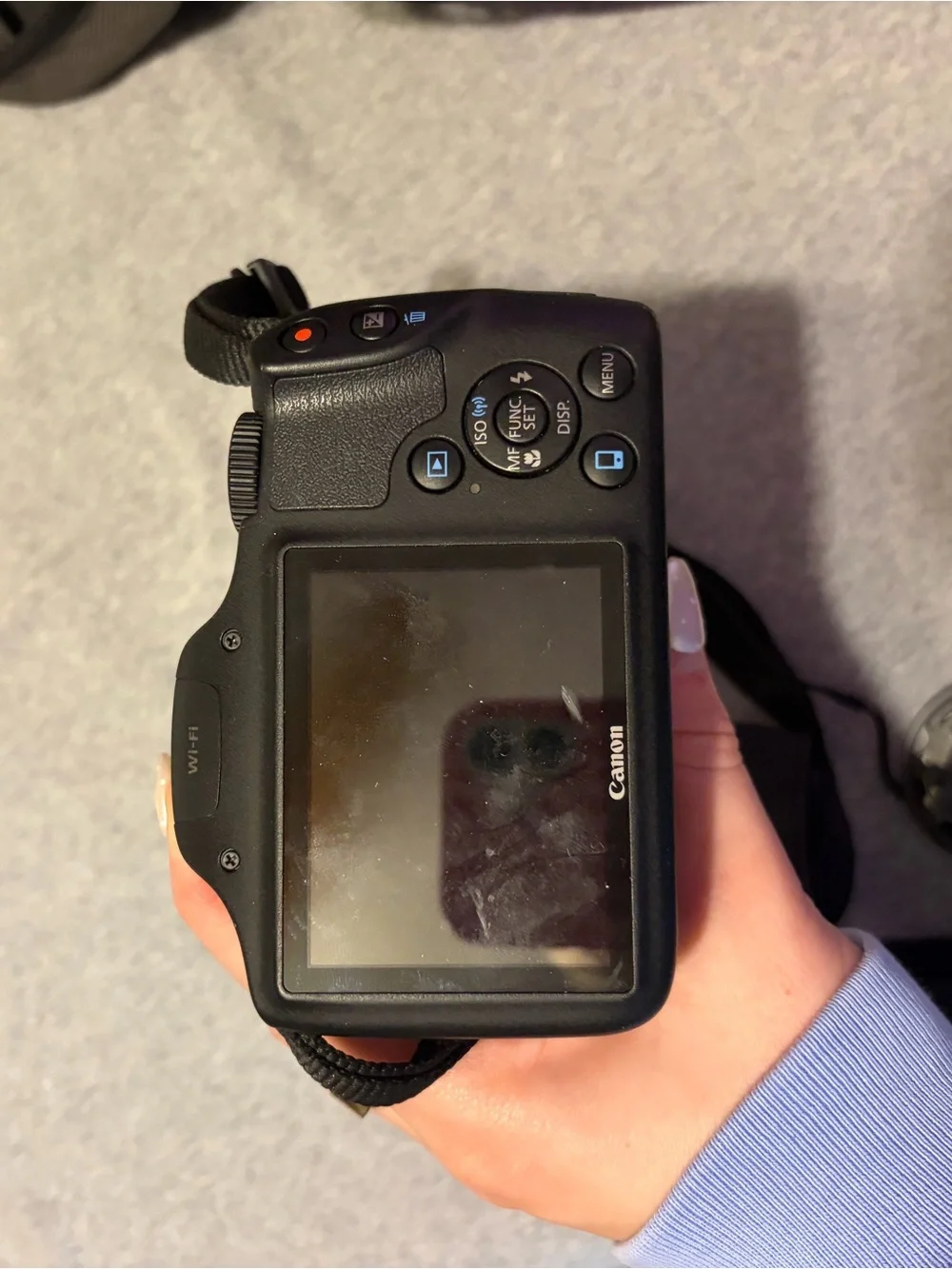 Canon Black PowerShot SX530 HS Compact Bridge Camera with Strap